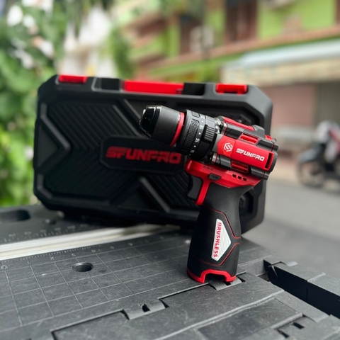 Combo máy khoan 3 chức năng 50Nm dùng pin 16V SFUNPRO S16 DR10A  (2pin2Ah+sạc+hộp)