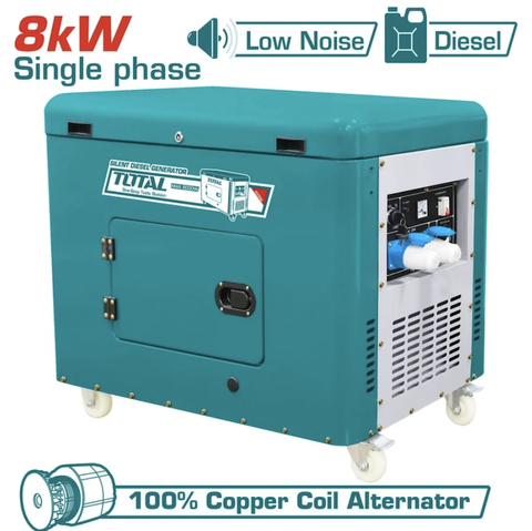Máy phát điện chạy dầu diesel 8KW 13HP Total TP280001