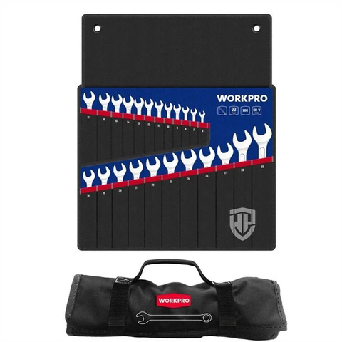 Bộ Cờ Lê Vòng Miệng Workpro WP202504 23 Chi Tiết | Thép Chrome-Vanadium Cao Cấp