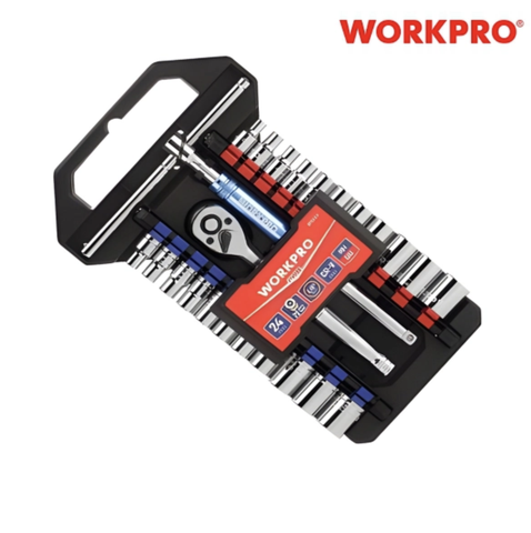 Bộ đầu cờ lê thay thế (1 set = 24 PCS), kích thước 3/8 inch WORKPRO WP202553