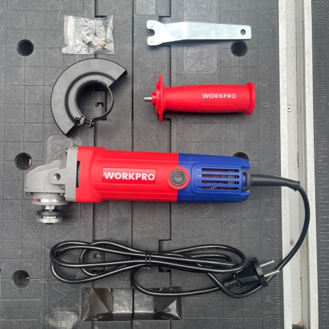 Máy mài góc 100mm, công suất 680W Workpro - WP472021 Công tắc đuôi