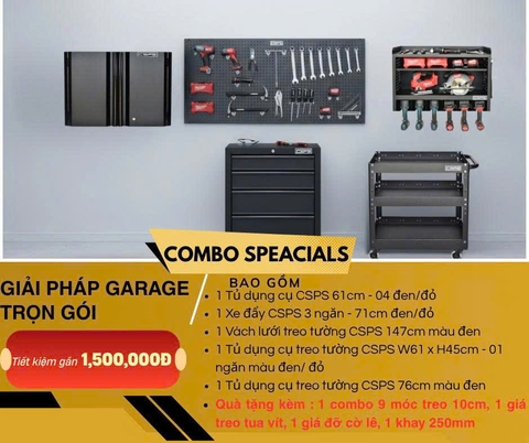 Bộ Combo Tủ & Xe Đẩy Dụng Cụ CSPS Trọn Gói