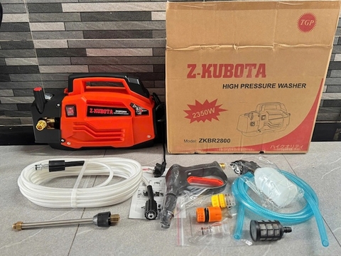 Máy Rửa Xe Cao Áp Z-Kubota ZKBR2800 2800W Dây 10m Tự Hút Nước Kèm Bình Bọt Tuyết