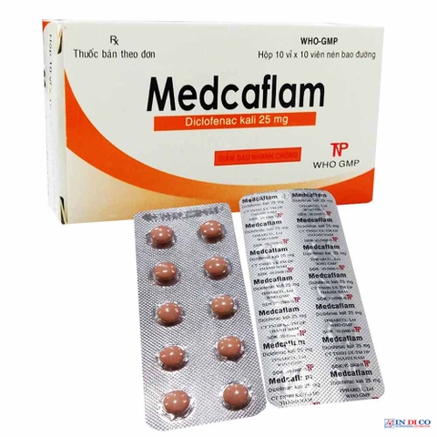 MEDCAFLAM (H/100 viên bao đường) - Giảm Đau