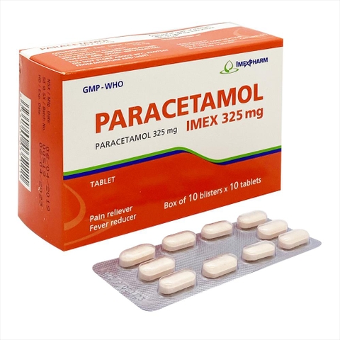 Paracetamol 325 (H/100 v.nén) _IMEXPHARM
