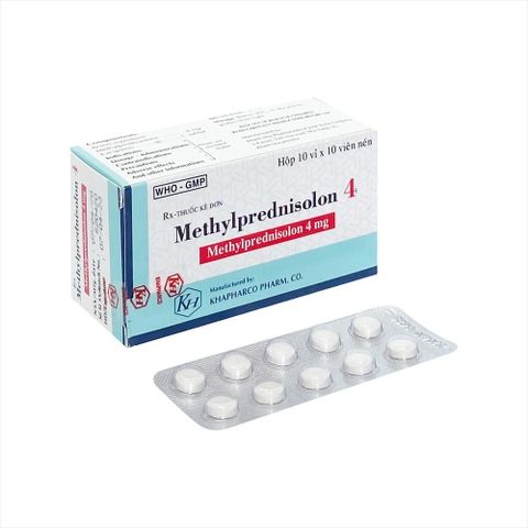 Methylprednisolon 4mg (H/100 v.nén) _KHAPHARCO