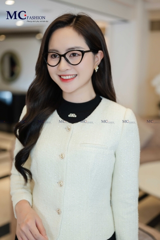 Áo Khoác Tweed Kim Tuyến AV108