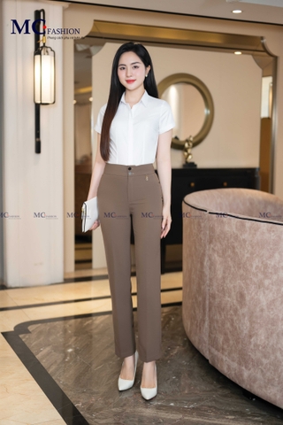 Sơ mi trắng ngắn tay AB114