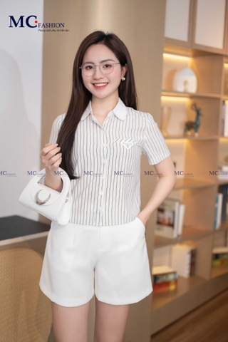 ÁO SƠ MI KẺ THỜI TRANG AT182