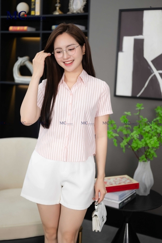 Áo thời trang sơ mi kẻ AT185