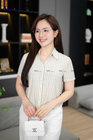 Áo thời trang sơ mi kẻ AT185