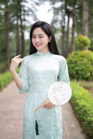 Áo dài gấm AD0282A (Áo lẻ)