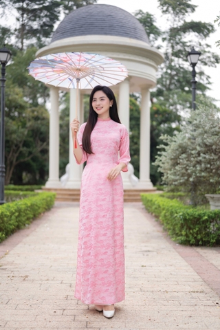 Áo dài gấm AD0282A (Áo lẻ)