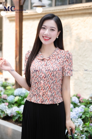 ÁO SƠ MI THỜI TRANG HỌA TIẾT GẠCH ĐỨT AT196