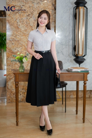 CHÂN VÁY XẾP LY DÁNG NGẮN CV133