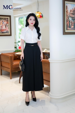 CHÂN VÁY XẾP LY 2 LỚP CV138
