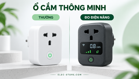 📊 Ổ cắm thông minh thường hay loại đo điện năng: Nên chọn loại nào?