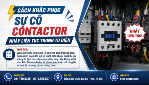 ⚡ Cách khắc phục sự cố Contactor nhảy liên tục trong tủ điện