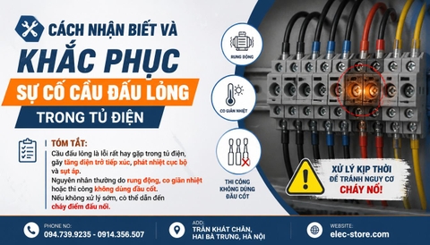 🔧 Cách nhận biết và khắc phục sự cố cầu đấu lỏng trong tủ điện
