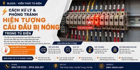 ⚡ Cách xử lý và phòng tránh hiện tượng cầu đấu bị nóng trong tủ điện