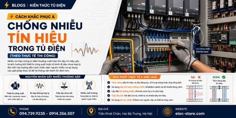 ⚡ Cách khắc phục và chống nhiễu tín hiệu trong tủ điện (theo thực tế thi công)