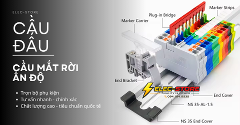 ⚡ Phụ kiện cầu đấu gồm những gì? 5 món thường gặp trong tủ điện