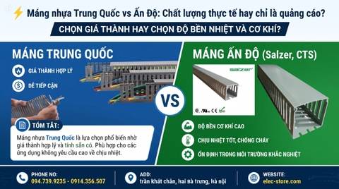 ⚡ Máng nhựa Trung Quốc vs Ấn Độ: Chất lượng thực tế hay chỉ là quảng cáo?