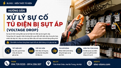 ⚡ Hướng dẫn xử lý sự cố tủ điện bị sụt áp (Voltage Drop)
