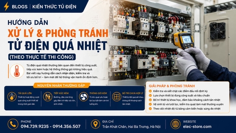 ⚡ Hướng dẫn xử lý và phòng tránh tủ điện quá nhiệt (theo thực tế thi công)