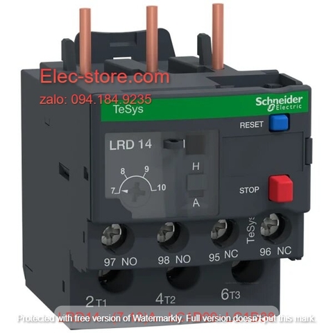 Relay Nhiệt Schneider - LRD series - Đuôi Nhiệt Schneider LRD14 (7-10)A - rơ le nhiệt schneider