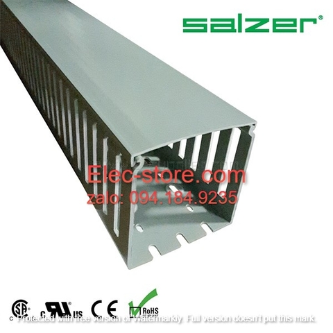 Máng nhựa đi dây 100x100x1700mm - Máng nhựa Salzer Ấn Độ- PVC Cable Ducts B100x100 - Máng đi cáp 100x100 - Ống nhựa răng lược đi dây điện 100x100mm