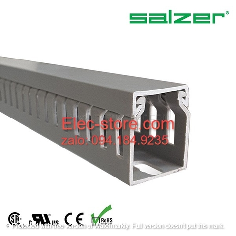 Máng nhựa đi dây 25x30x1700mm - Máng nhựa Salzer Ấn Độ - PVC Cable Ducts B25x30 - Máng đi cáp 25x30 - Ống nhựa răng lược đi dây điện 25x30mm