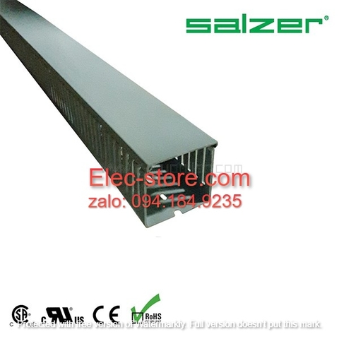 Máng nhựa đi dây 60x60x1700mm - Máng nhựa Salzer Ấn Độ - PVC Cable Ducts B60x60 - Máng đi cáp 60x60 - Ống nhựa răng lược đi dây điện 60x60mm