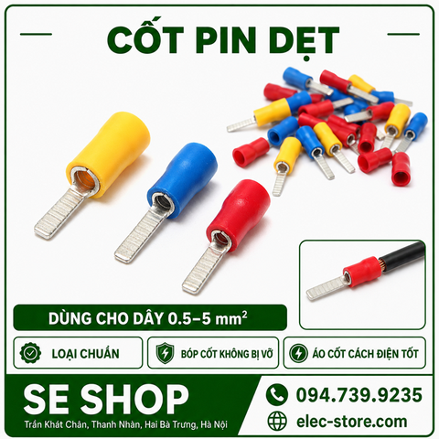 Đầu Cosse Dẹt – Đầu Cốt Dẹt, Cos Dẹt ⚡ Blade Terminal