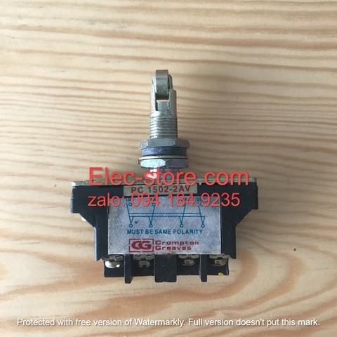 Công tắc hành trình Ấn Độ bánh xe dọc PC1502 2AV - Công tắc hành trình Crompton - Công tắc hành trình Salzer