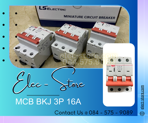 Automat MCB BKJ 3P 16A - Át MCB 3P 16A - BKJ 63N 3P 16A 6kA