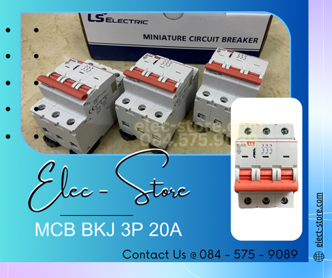 Automat MCB BKJ 3P 20A - Át MCB 3P 20A - BKJ 63N 3P 20A 6kA