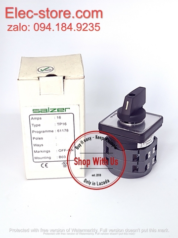 Chuyển mạch ON-OFF - Công tắc xoay OFF-ON TP16 61178 - Chuyển mạch 2 vị trí Ấn Độ - Chuyển mạch On-Off Salzer - chuyển mạch Salzer