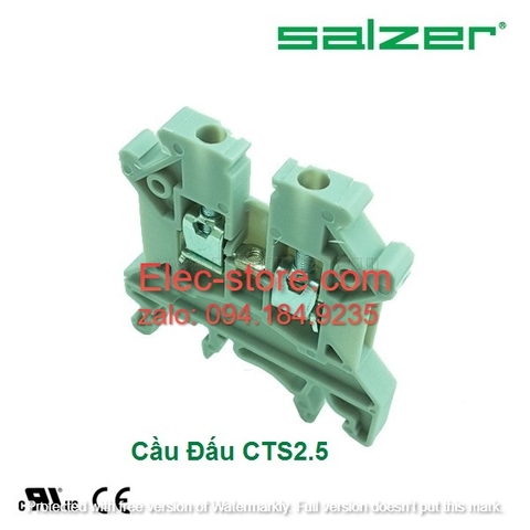 Cầu đấu dây mắt rời CTS2.5 - Cầu đấu mắt rời 0.5-2.5mm²  24A 750V - Cầu đấu mắt rời dùng cho dây 2.5mm - Cầu đấu connectech Salzer