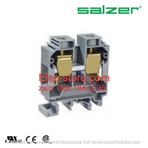 Cầu đấu dây mắt rời CTS35  - Cầu đấu mắt rời 10-35mm² 125A 750V - Cầu đấu mắt rời dùng cho dây 35mm - Cầu đấu connectech Salzer