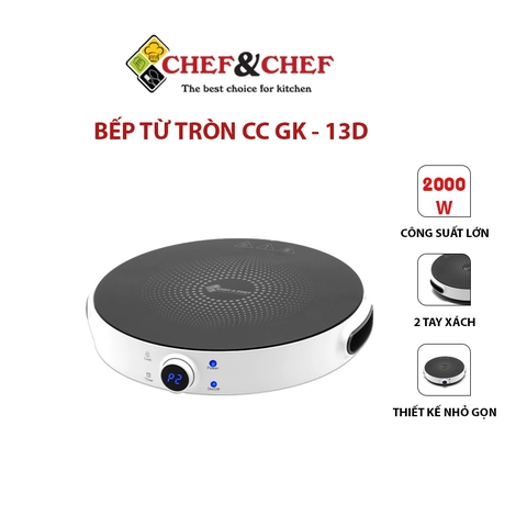 Bếp từ Chef&Chef CC-GK13D siêu mỏng siêu nhỏ gọn