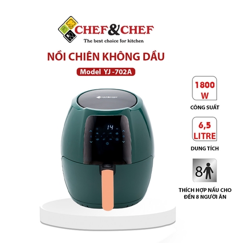 Nồi chiên không dầu Chef&Chef 6,5L (YJ-702A)