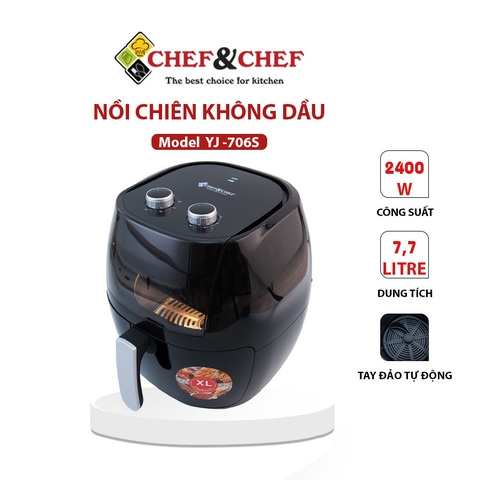 Nồi chiên không dầu Chef&Chef 7,7L (YJ-706S)