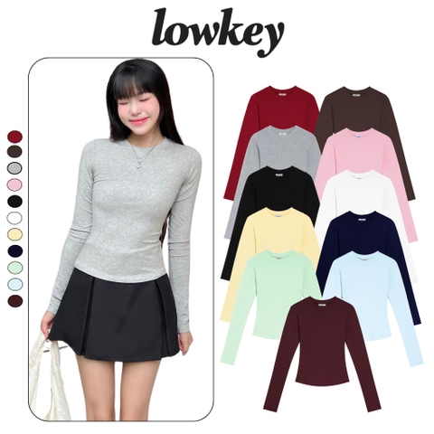 K5208 ÁO THUN BODY THẮT EO BORIP LẠNH COTTON TAY DÀI