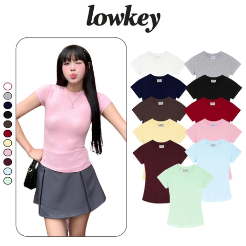 K5207 ÁO THUN BODY THẮT EO BORIP LẠNH COTTON TAY NGẮN