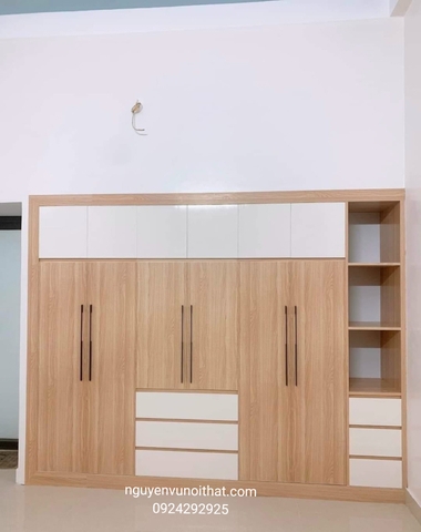 TỦ QUẦN ÁO  6 CÁNH GỖ CÔNG NGHIỆP