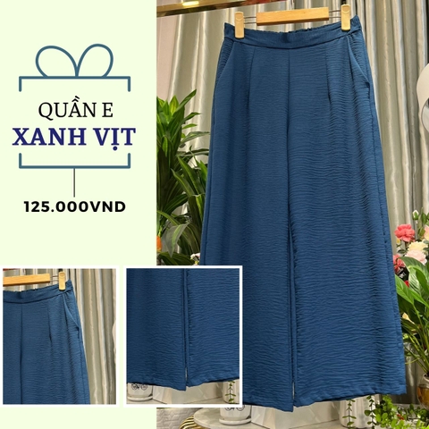Quần E xanh vịt