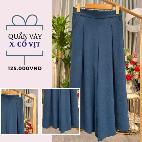 Quần váy xanh vịt