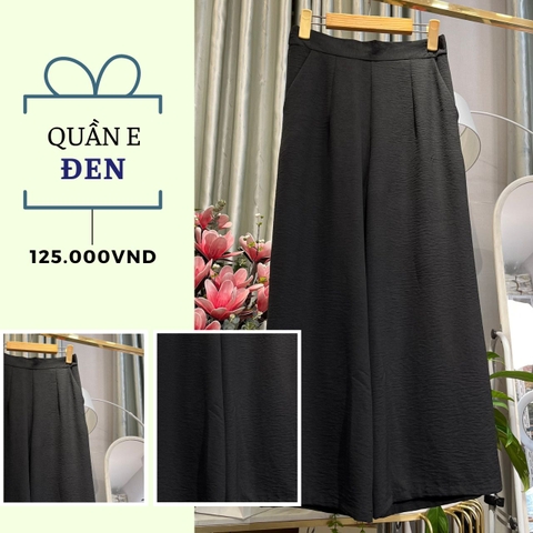 Quần E đen