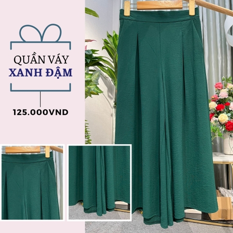 Quần váy xanh đậm